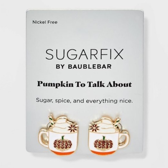 Sugarfix by BaubleBar 'Pumpkin to Talk About' Statement Earrings - Picture 3 of 5